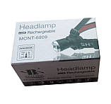 Ліхтарик налобний ліхтар Bailong BL-6809 20000W, фото 4