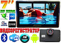 GPS навигатор видеорегистратор Pioneer 7', Android,WIFI,DVR,AV вход,Bluetooth, карты!