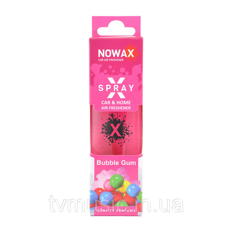 Ароматизатор у машину Nowax X Spray Bubble Gum NX07594 50 мл