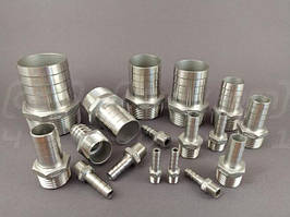 Штуцери під шланг нержавіючі з шестигранником