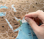 Скретч-мапа світу з прапорами My Map Flags Edition (англійська мова) у тубусі, фото 9