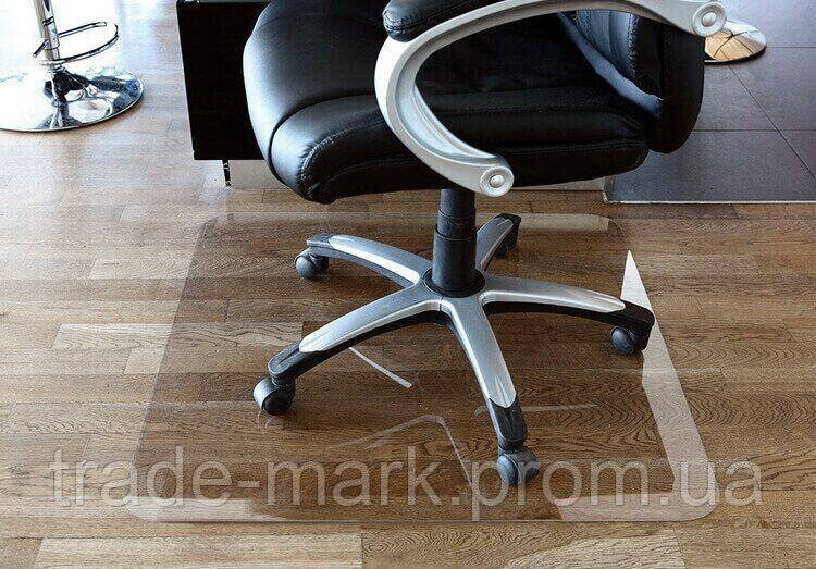 Захисний килимок під крісло з полікарбонату Tip-TopTM 0,8 мм 1000*1250 мм Прозорий (заокруглені краї)