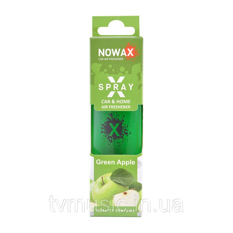 Ароматизатор у машину Nowax X Spray Green Apple NX07603 50 мл