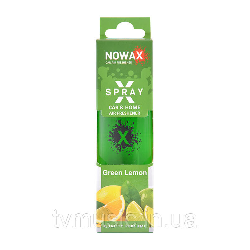Ароматизатор у машину Nowax X Spray Green Lemon NX07608 50 мл