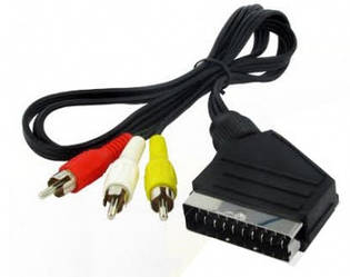 Кабель Scart-3RCA 1.5м