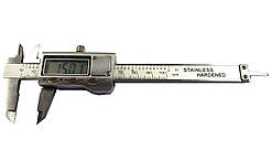 Штангенциркуль електронний VERNIER 100 (T304B. W-1210М) металевий D - 100 мм, точність 0,01 мм, з бігунком