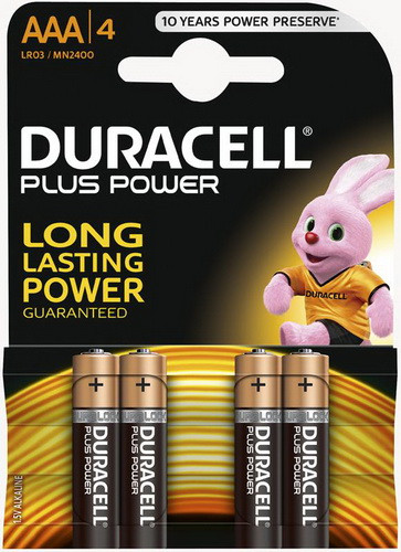 Duracell Plus Power батарейка AAA, 4 шт.