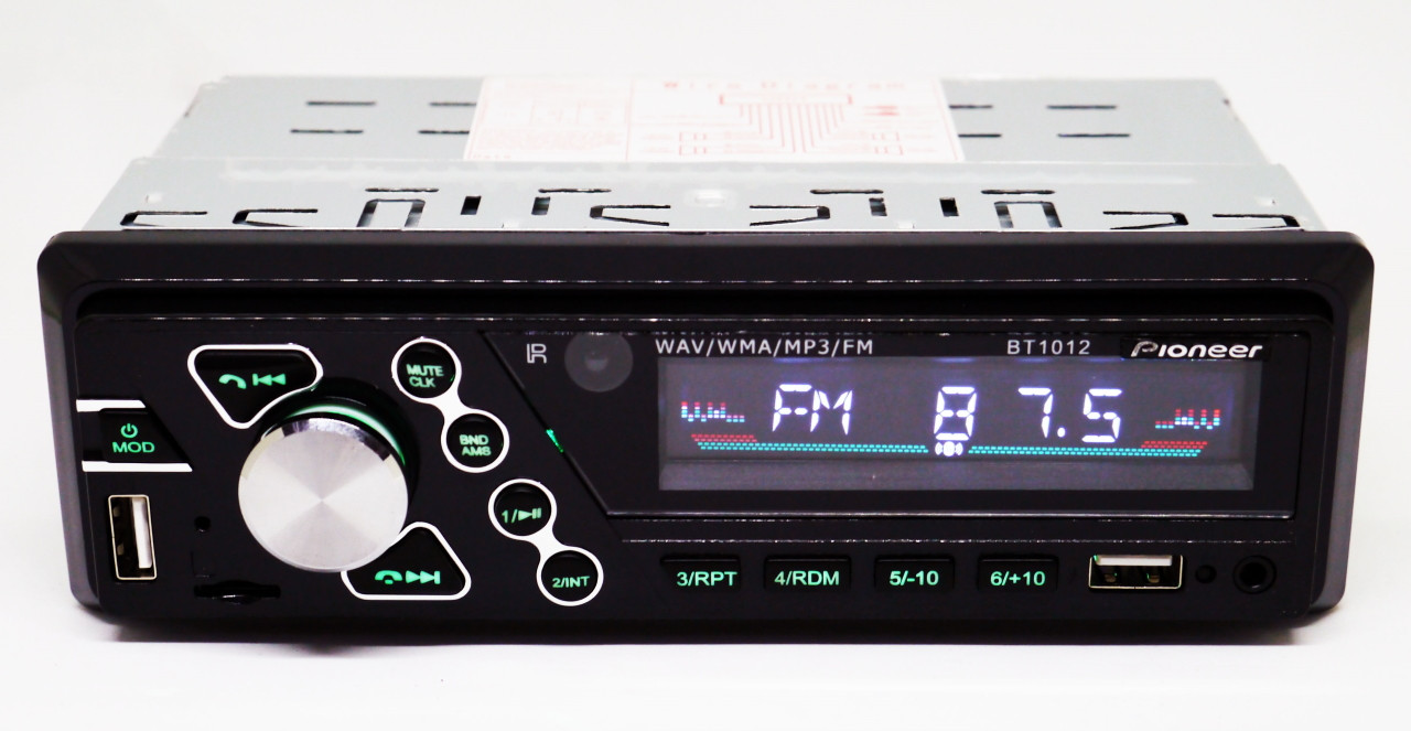 Купить 1 din Автомагнитола пионер Pioneer 1012BT Bluetooth 2 USB 1 дин ...