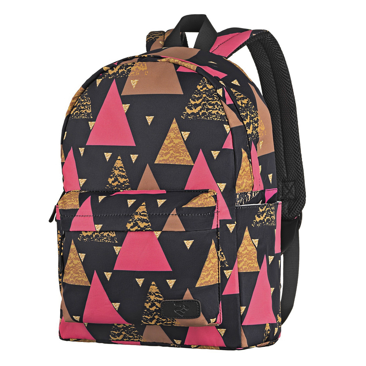 Рюкзак TeensPack чорний з малюнком Triangles, «2E Bags&Cases» (2E-BPT6114BK)