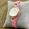 Годинник G085расп подряпини діаметр циферблата 3.2 см довжина ремінця 16-20 см рожевий колір позолота РО, фото 3