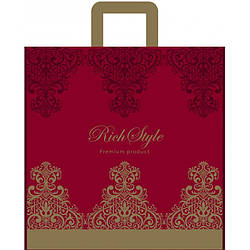 Поліетиленовий пакет з петлевою ручкою 400*400 мм Rich преміум 10 шт