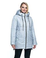 Демисезонная женская стёганная куртка 58 60 62 размер