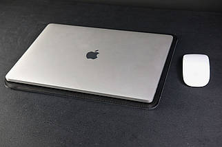 Чохол для MacBook Дизайн №1 з натуральної шкіри колір Чорний, фото 5