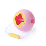 Сферичне відро Quut Mini Ballo рожеве з жовтим (171164)