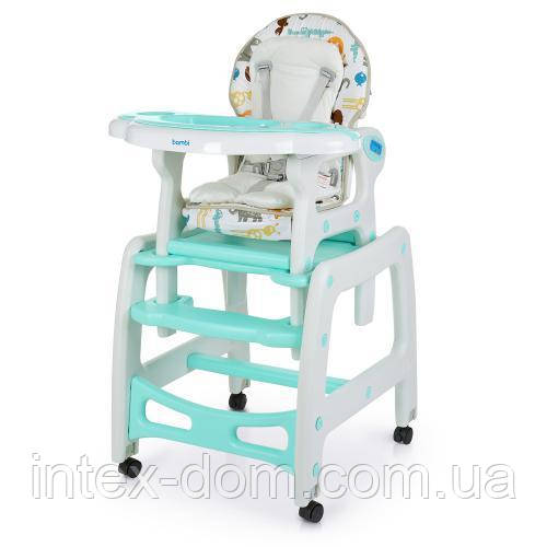 Стільчик для годування M 1563 AM Animal Mint, фото 1