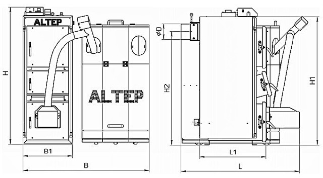 ALTEP Duo Uni Pellet  33 кВт