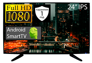 Телевізор LED TV 24" FullHD SmartTV Android 13.0.4 DVB -T2