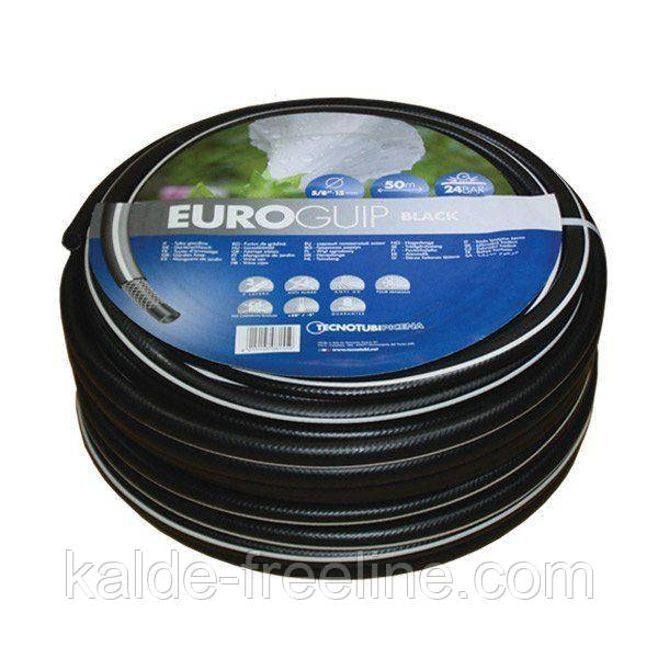 Шланг садовий Tecnotubi Euro Guip Black для поливу діаметр 1/2 дюйма, довжина 20 м (EGB 1/2 20)