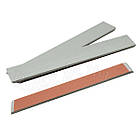 Алюмінієвий бланк для точильного каміння, зі скотчем 161х25х3 мм (краї під 45 градусів) арт.10763, фото 2