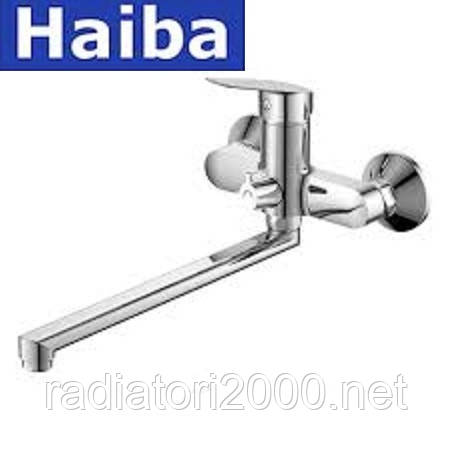 Змішувач для ванни довгий ніс HAIBA NIKAS EURO (CHR-006)