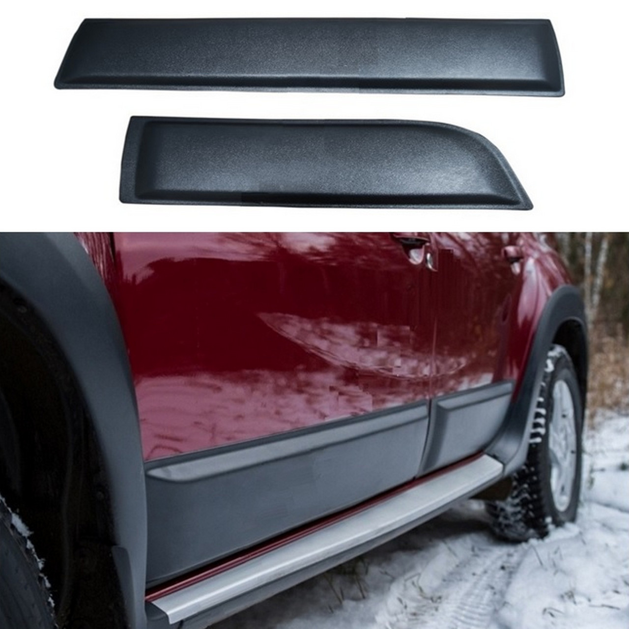 Молдинги на двері Renault Dacia Duster 2010-2017 (широкі)