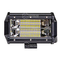 Фара LED прямоугольная 72W (24 диода) 133 мм