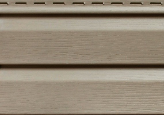Сайдинг вініловий Ю-пласт, панель 3,05*0,23 м Бежевий. Сайдинг фасадний, фото 1
