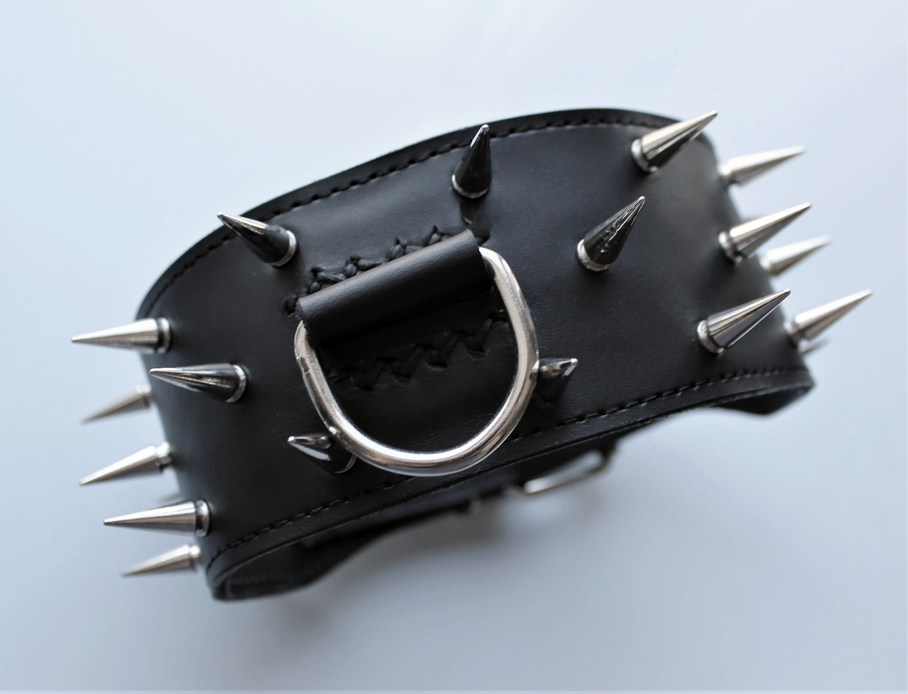 Шкіряний нашийник "Lockdog" з шипами, фото 1