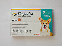 Таблетки Zoetis Simparica для собак массой 10-20 кг | жевательные таблетки от блох и клещей Симпарика - 3 шт