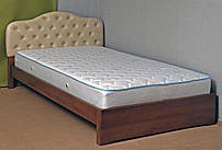 Ліжко полуторне дерев'яна 120Х200 «Діана» з шухлядами, з підйомним механізмом біла з дерева