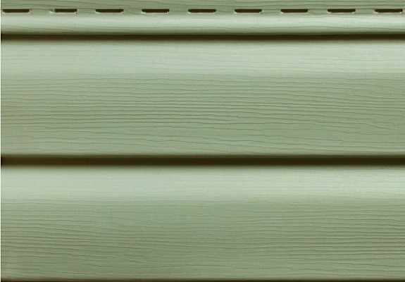 Сайдинг вініловий Ю-пласт, панель 3,05*0,23. Зелений. Корабельний брус, фото 1