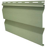 Сайдинг вініловий Ю-пласт, панель 3,05*0,23. Зелений. Корабельний брус, фото 2