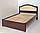 Ліжко односпальне дерев'яна 80х190 «Анжела» з ящиками біла від виробника з дерева, фото 4