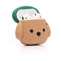 Чохол для навушників Apple AirPods Alitek Тедді Brown + тримач на палець, фото 2