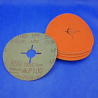 3M 88976 - Фіброві шліфувальні круги 785C CUBITRON+оксид алюм, 125Х22мм, P100, для алюмінію і нерж.