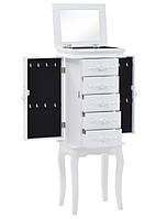 Комод для біжутерії Rozalia на ніжках білий