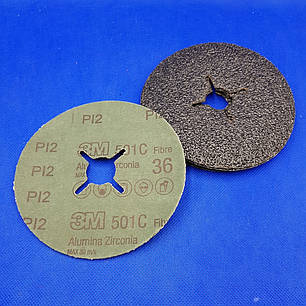 3M 60511 501С - Фіброві шліфувальні круги, цирконат алюмінію, 125Х22мм, P36, фото 1