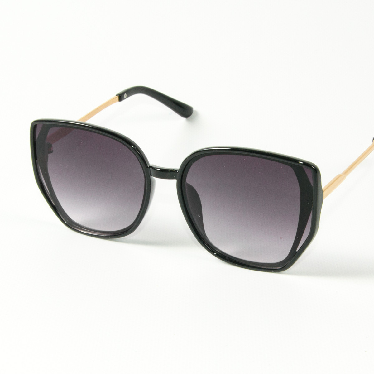 Жіночі сонцезахисні окуляри котяче око (арт. 2311/6) чорні