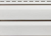 Сайдинг виниловый Ю-пласт, панель 3,05*0,23. Белый. Корабельный брус