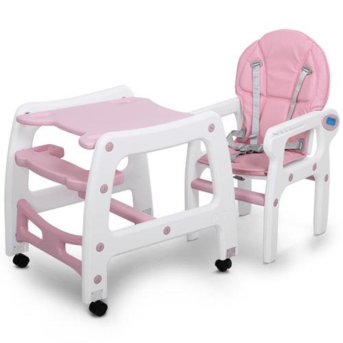 Стульчик для кормления детский M 1563-8-1, розовый - фото 3 - id-p1132509967