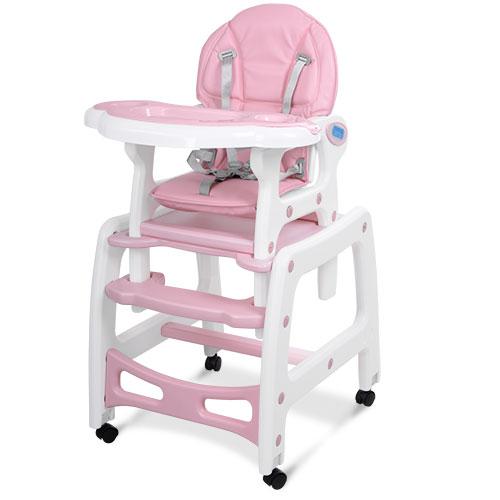 Стульчик для кормления детский M 1563-8-1, розовый - фото 1 - id-p1132509967