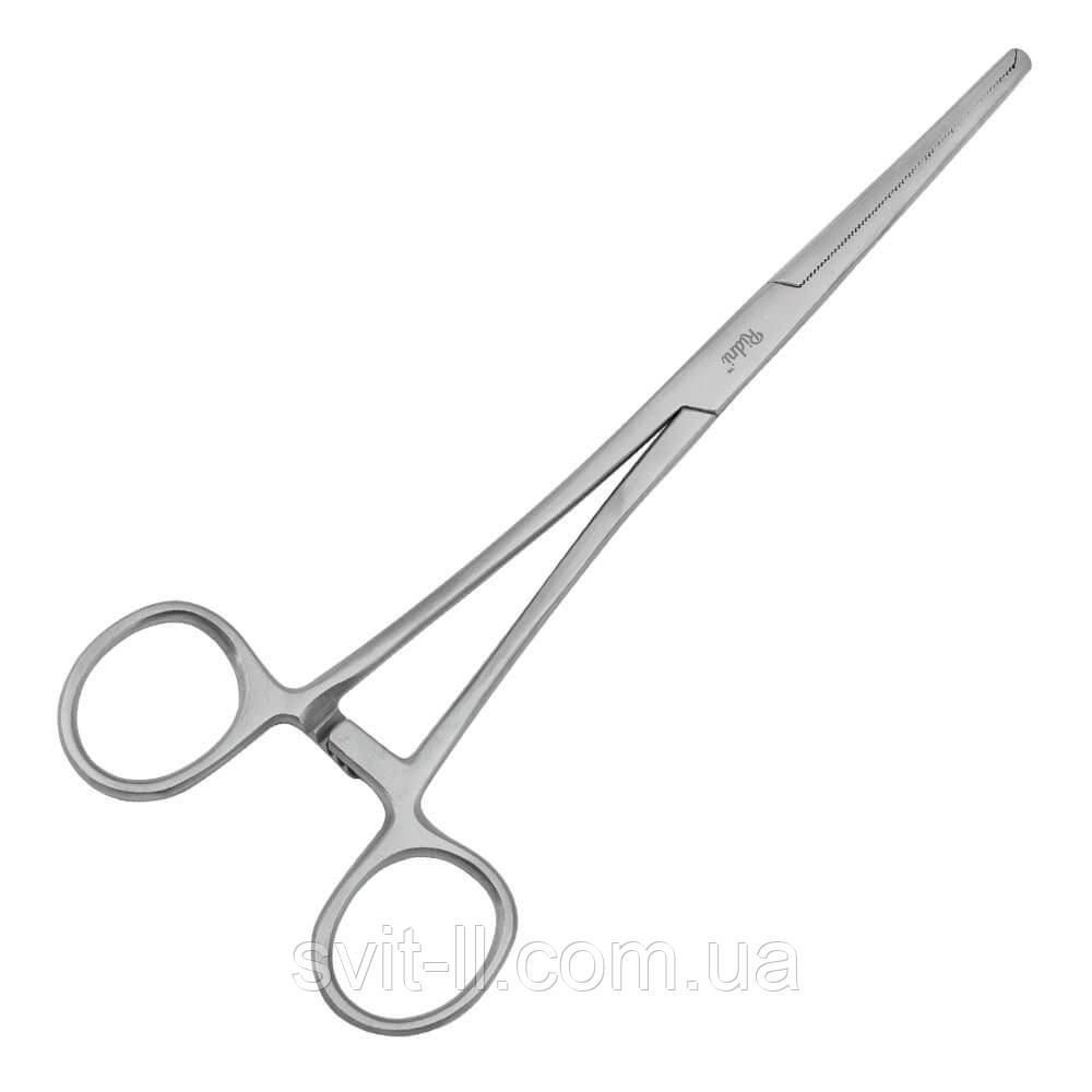 Затискач кровоспинний, Kocher-Ochsner, прямий, 1х2 зубця, 20 см