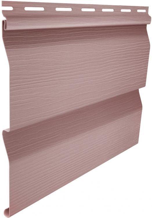 Сайдинг вініловий Ю-пласт, панель 3,05*0,23. Рожевий. Корабельний брус, фото 1