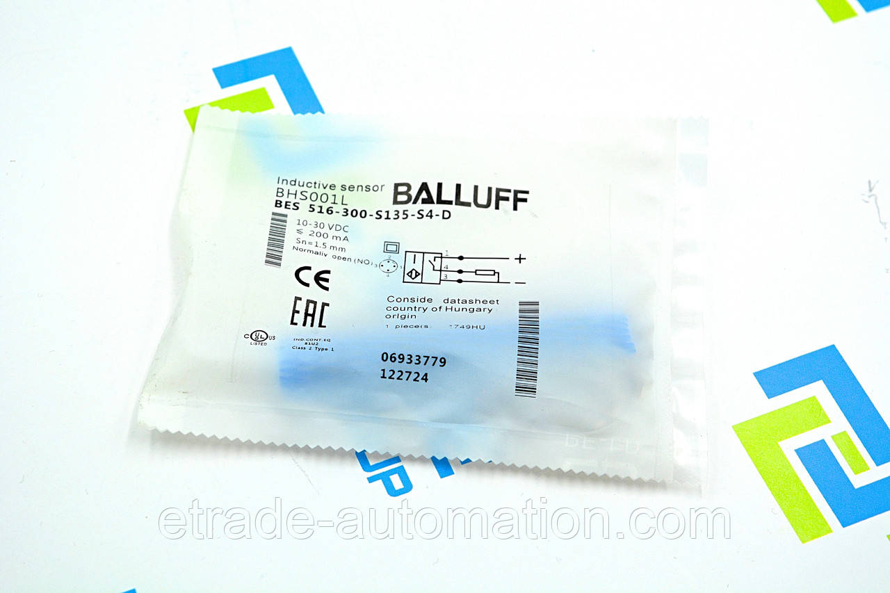 Датчик BALLUFF BES 516-300-S135-S4-D