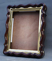 Фігурний кіот для ікони формату 30х40см з внутрішньої позолоченій рамою., фото 2