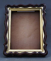 Фігурний кіот для ікони формату 30х40см з внутрішньої позолоченій рамою., фото 6