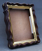 Фігурний кіот для ікони формату 30х40см з внутрішньої позолоченій рамою., фото 10