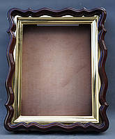 Фігурний кіот для ікони формату 30х40см з внутрішньої позолоченій рамою., фото 4