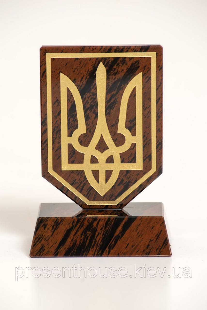Герб на підставці (обсидіан)