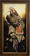 Панно з янтаря " Птах ", картина з бурштину Птах